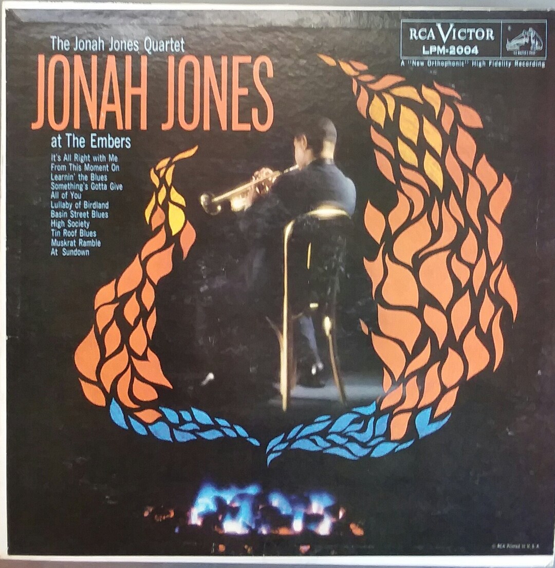 Jonah Jones at the Embers, Jonah Jones Quartet, Vintage Record Album ...