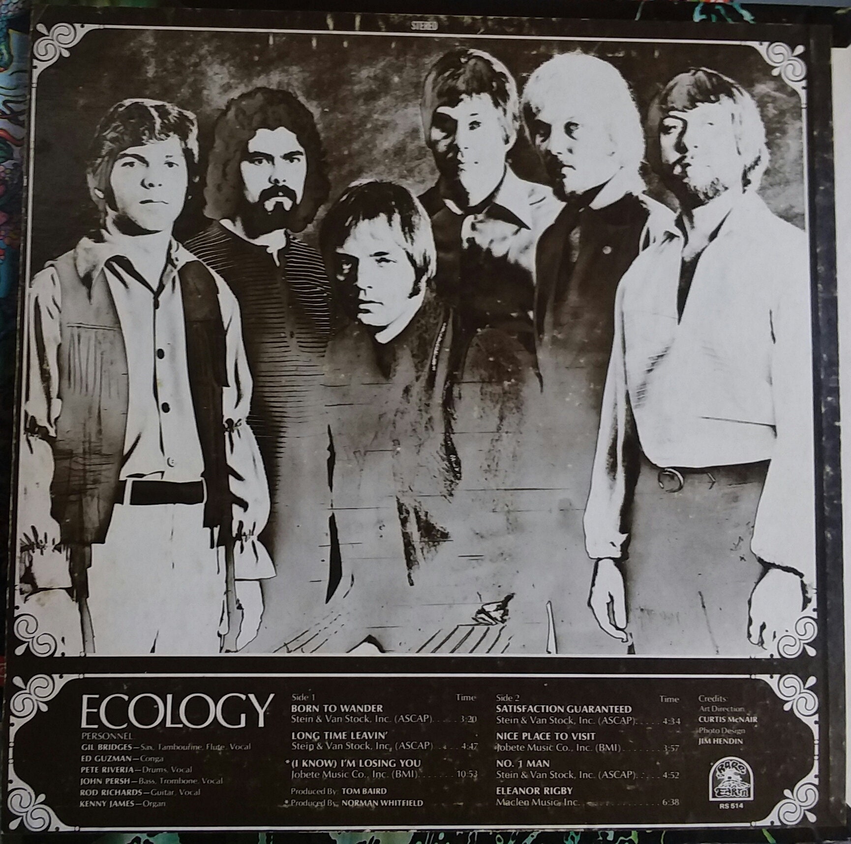 Rare Earth, Ecology, Vintage Record Album, Vinyl LP, Classic Rock