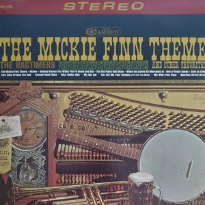 The Ragtimers, The Mickie Finn Theme and Other Favorites, Vintage Vinyl Record Album, Classic Ragtime Music, Early Jazz Blues