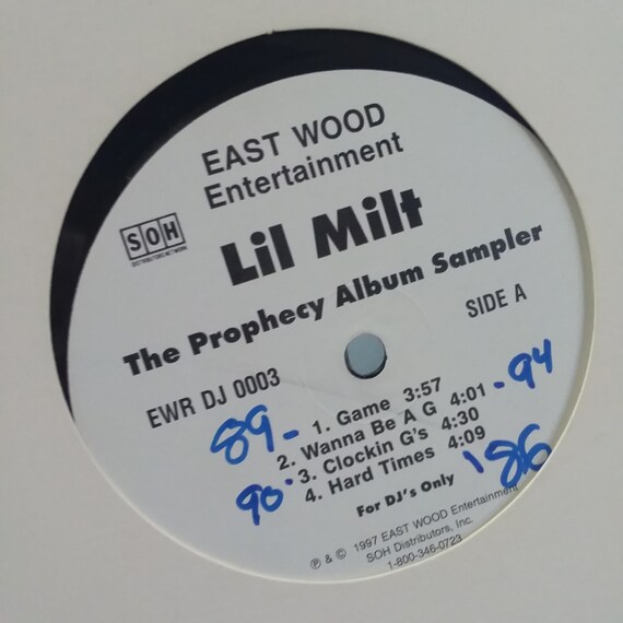 Lil Milt / The Prophecy レコード LP: LIL MILT - The Prophecy 1997-2021 REISSUE (Nashville, TN