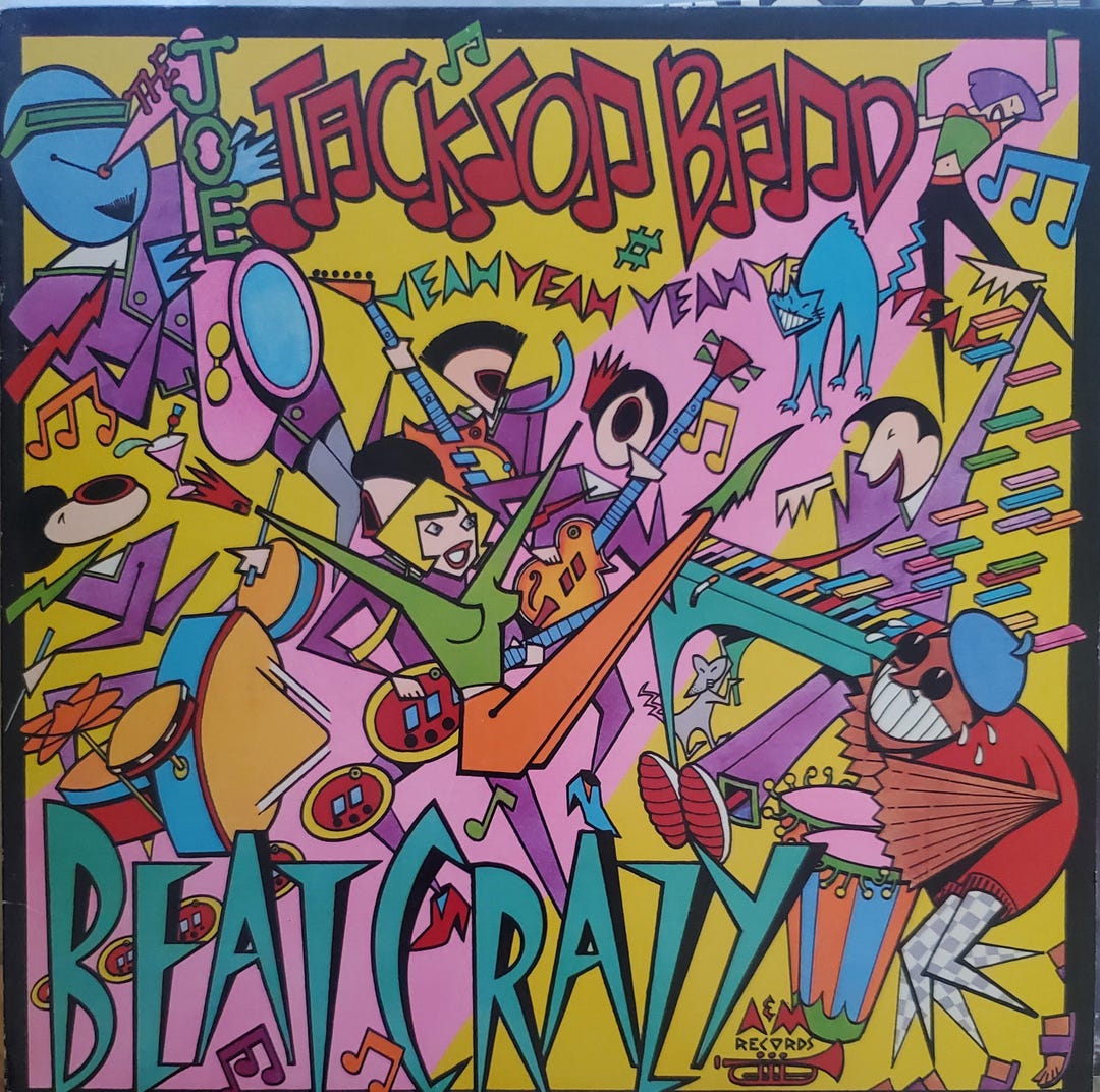The Joe Jackson Band, Beat Crazy, Vintage Record Album, Vinyl LP