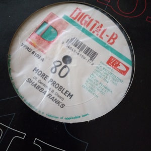 Shabba Ranks, More Problem, 12&quot; Single Play Vintage Vinyl Record, Classic Hip Hop Rap Dancehall, Jamaican Musician, Reggae