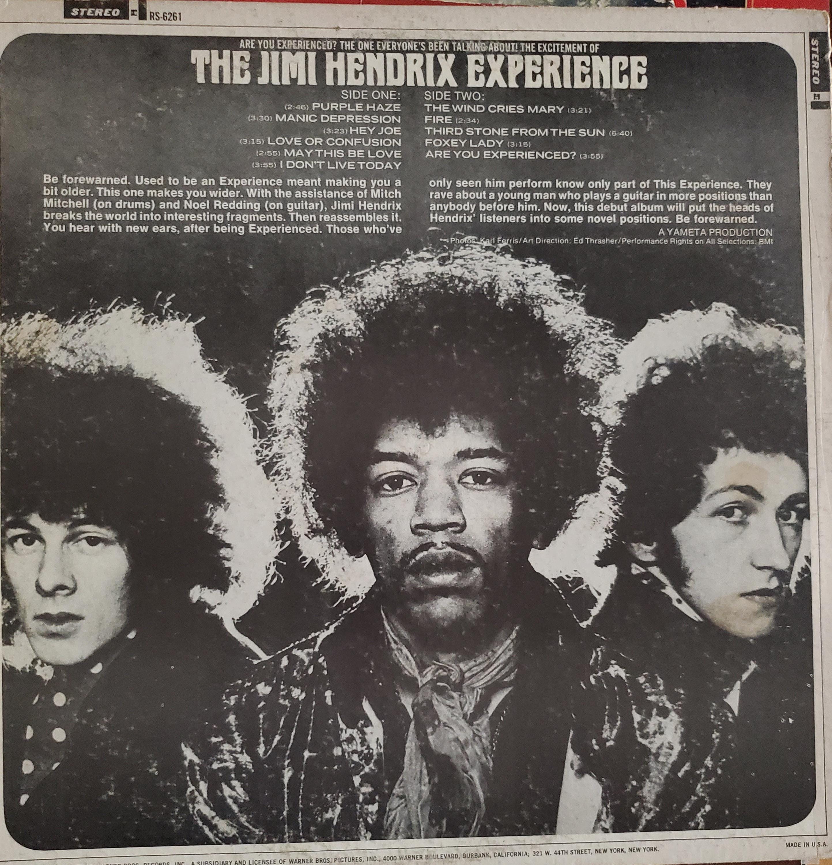 THE JIMI HENDRIX EXPERIENCE レコード The Jimi Hendrix Experience, Are You Experienced, RARE Collectible