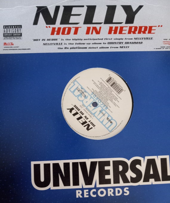 Nelly, Hot in Herre, 12 Single Play Vintage Record, LP in vinile