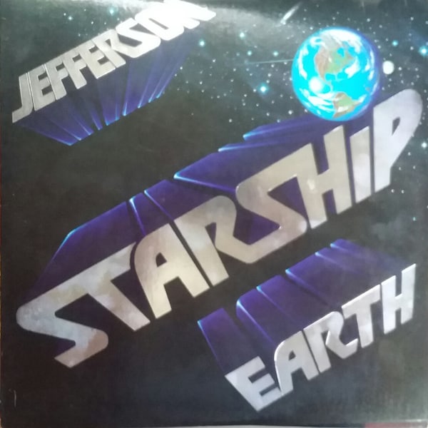 Jefferson Starship, Earth, Vintage Record Album, Vinyl LP, Classic Rock and Roll Music, San Francisco Band, Marty Balin, Grace Slick