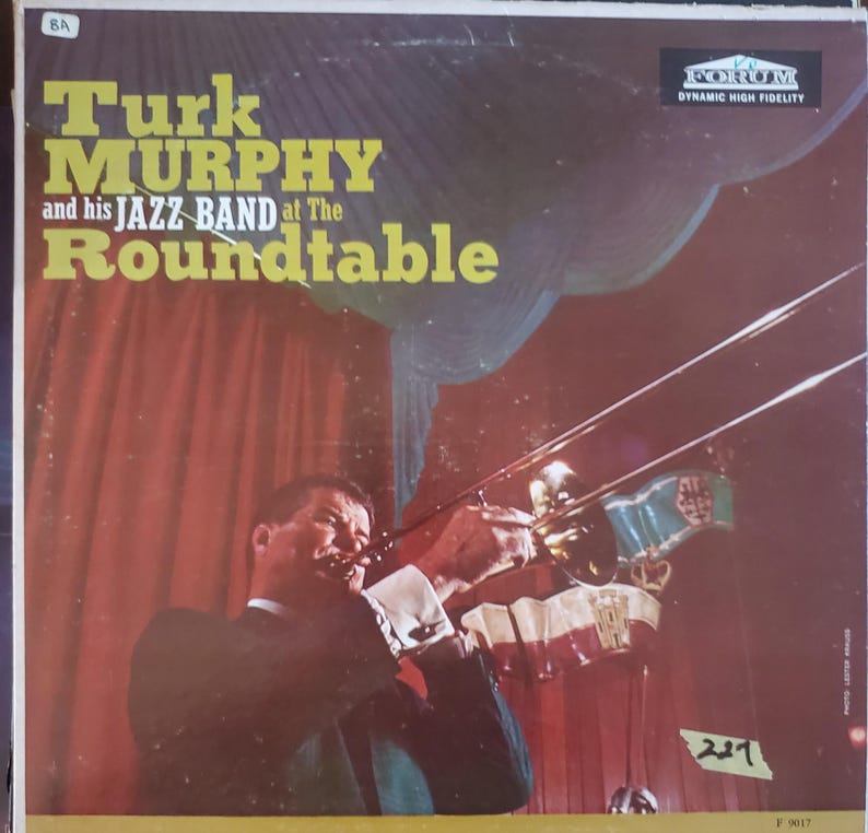 Turk Murphy and His Jazz Band at the Roundtable, Vintage Record Album ...