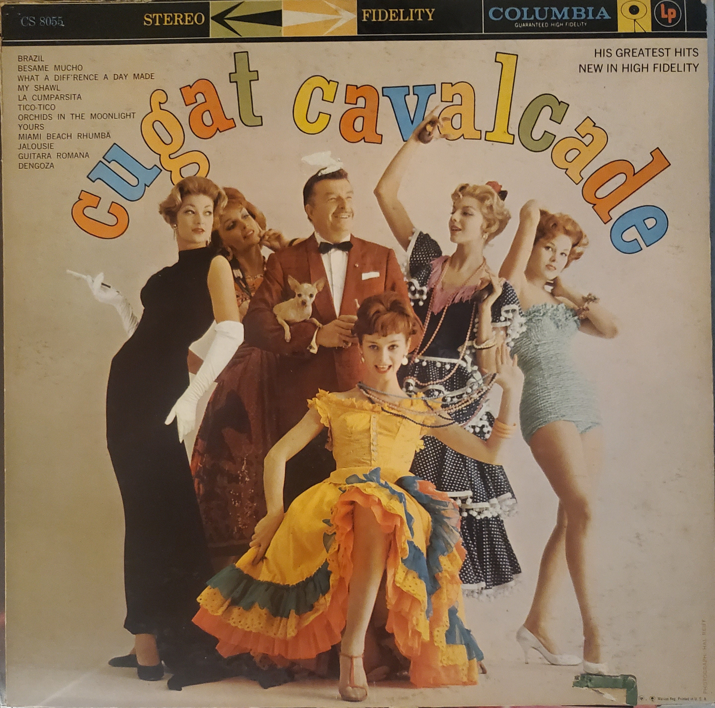 Xavier Cugat, Cugat Cavalcade, Vintage Record Album, Vinyl LP