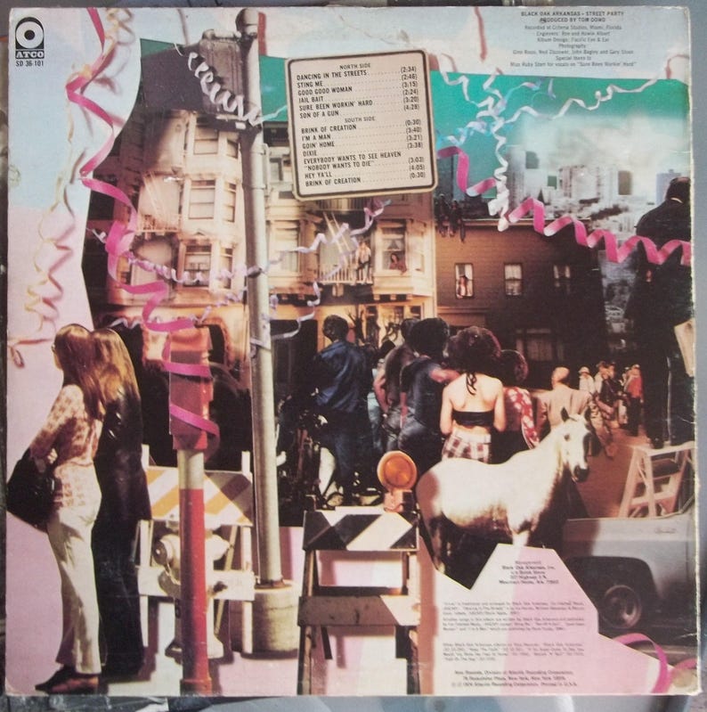 Black Oak Arkansas Street Party Vintage Record Album Vinyl Etsy