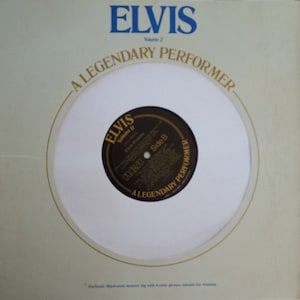 Elvis Presley, A Legendary Performer Vol. 2, Vintage Record Album, Vinyl LP, Classic Elvis Songs, Memory Log NOT Included