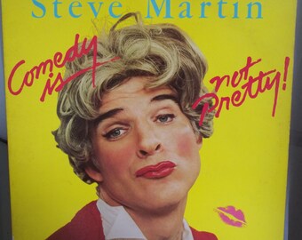 Steve Martin, Comedy is Not Pretty, Vintage Vinyl Record Album, Classic Stand Up Comedy, American Comedian, Actor, Musician