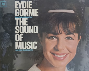 Eydie Gorme Sings the Great Song from the Sound of Music, Vintage Record Album, Vinyl LP, Classic Broadway Showtunes, American Singer