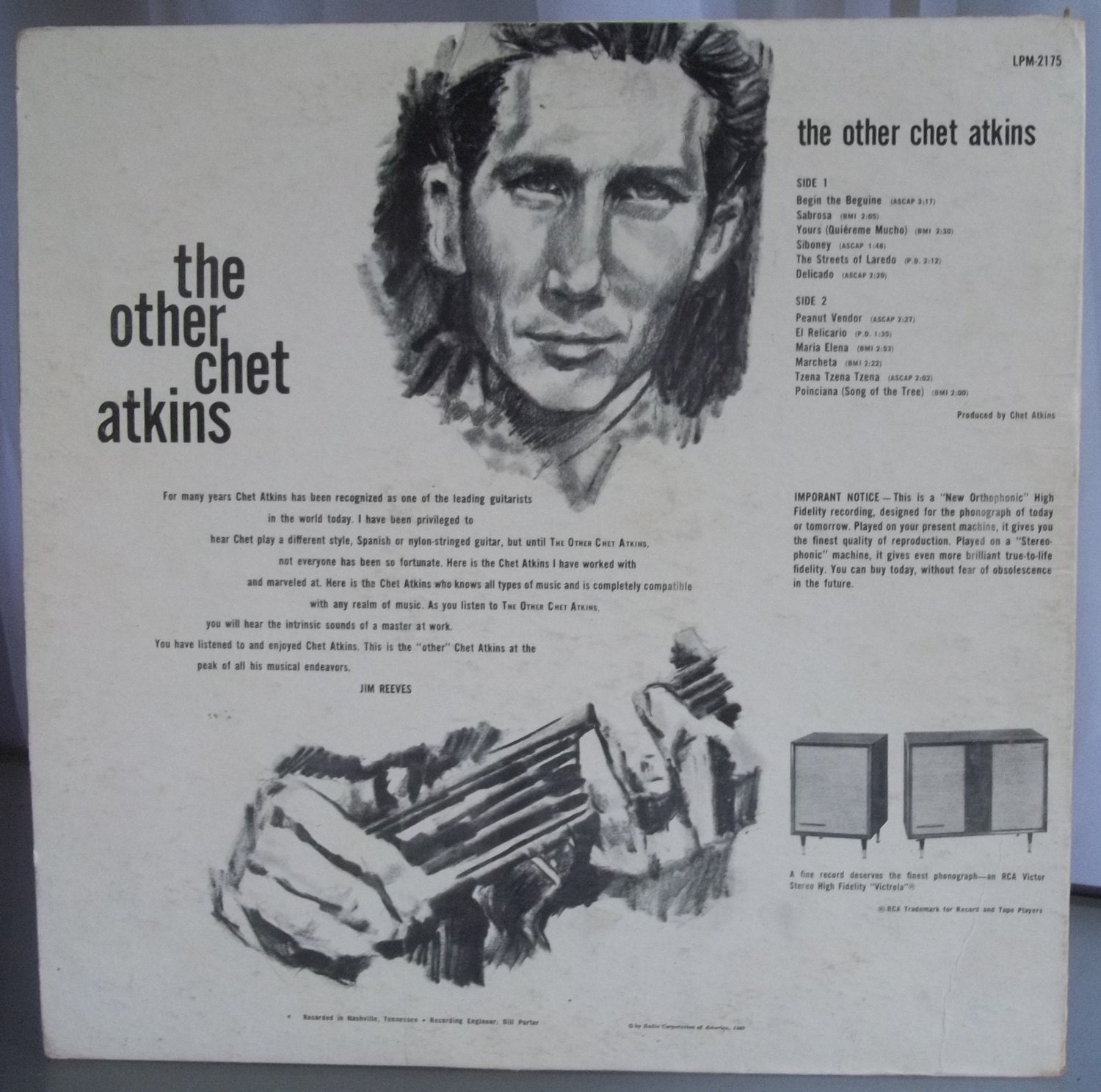 Chet Atkins The Other Chet Atkins Vintage Record Album Etsy