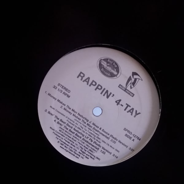 Rappin' 4-Tay, RARE Vintage Vinyl EP, 1997 Release, Promo DJ Copy, Classic Hip Hop Rap, American Rapper, Fillmore District, San Francisco