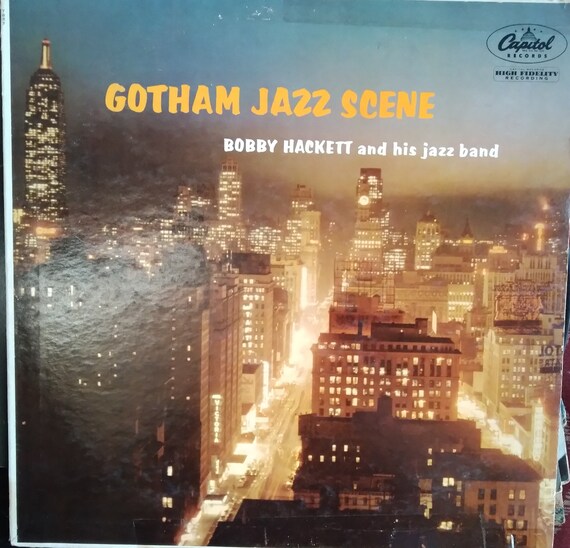 Bobby Hackett and his Jazz Band, Gotham Jazz Scene, Vintage Record Album, Vinyl LP, Classic Jazz, American Jazz Musician