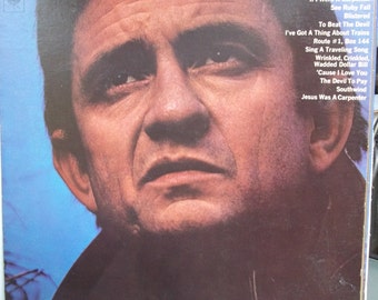 Johnny Cash, Hello, I&#39;m Johnny Cash, Vintage Record Album, Vinyl LP, Country Music, Singer Actor, Nashville Music Star, Legend