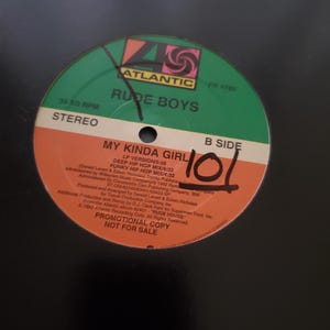 Rude Boys, My Kinda Girl, 12&quot; Single DJ Club Play Vintage Vinyl Record, Classic Hip Hop Rap, Promo Copy, Cleveland Hip Hop Group