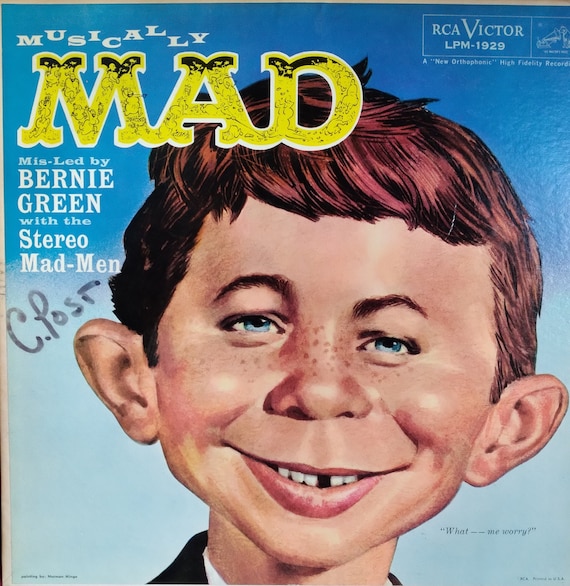 Bernie Green with the Stereo Mad-Men, Musically MAD, MAD Magazine Parody Album, Vintage Record Album, Vinyl LP, Classic Comedy Parody Songs