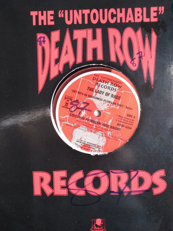 The Lady of Rage, Death Row Records, Get with da Wickedness, 12 Single  Play, DJ Radio Club Promo, Disco in vinile vintage, Rap hip hop classico