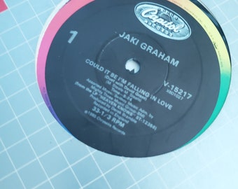 Jaki Graham with David Grant, Could It Be I'm Falling in Love/Hold On, 12" Single Vintage Vinyl Record, Classic Funk Soul Music