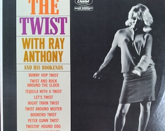 Ray Anthony, The Twist with Ray Anthony, Vintage Record Album, Vinyl LP, Classic Rock Dance Music Big Band Jazz, American Band Leader,
