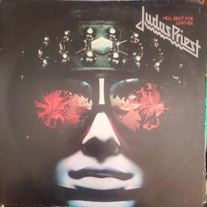 Judas Priest, Hell Bent for Leather, Vintage Vinyl Record , Classic Heavy Metal Rock Music, Rob Halford, Killing Machine Album,