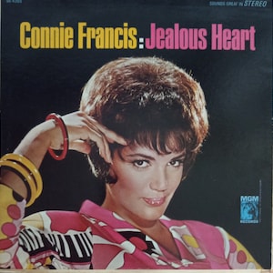 Connie Francis, YOUR CHOICE, Jealous Heart, Who&#39;s Sorry Now, Vintage Record Album, Vinyl LP, Classic Torch Songs, Popular Singer Actress