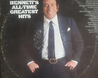 Tony Bennett, All-time Greatest Hits, Vintage Record Album, Vinyl