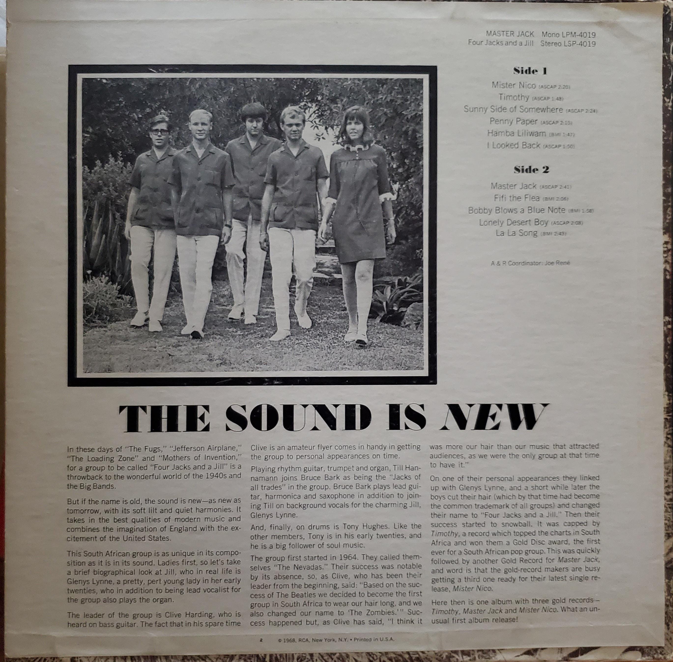 Four Jacks and a Jill, Master Jack, Vintage Vinyl Record Album