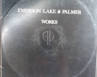 Emerson Lake & Palmer, Works, 2 Album Set, Vintage Record Album, Vinyl LP, Classical and Progressive Rock Music