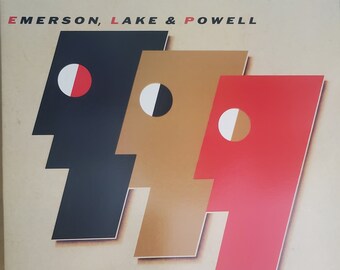 Emerson Lake  & Powell, Self-Titled Album, Vintage Vinyl Record, Classic Prog Rock, British Rock Band