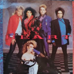 Heart, Self Title Album, Vintage Record Album, Vinyl LP, Classic Rock Music, Seattle Rock Band, Nancy and Ann Wilson