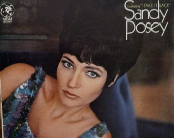 Sandy Posey, Featuring I Take it Back, Vintage Record Album, Vinyl LP, Classic Country Pop, American Popular Singer