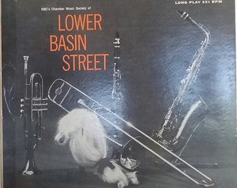 Lower Basin Street, NBC's Chamber Music Society, RCA Camden, Vintage Record Album, Vinyl LP, Classic New Orleans Music, American Jazz
