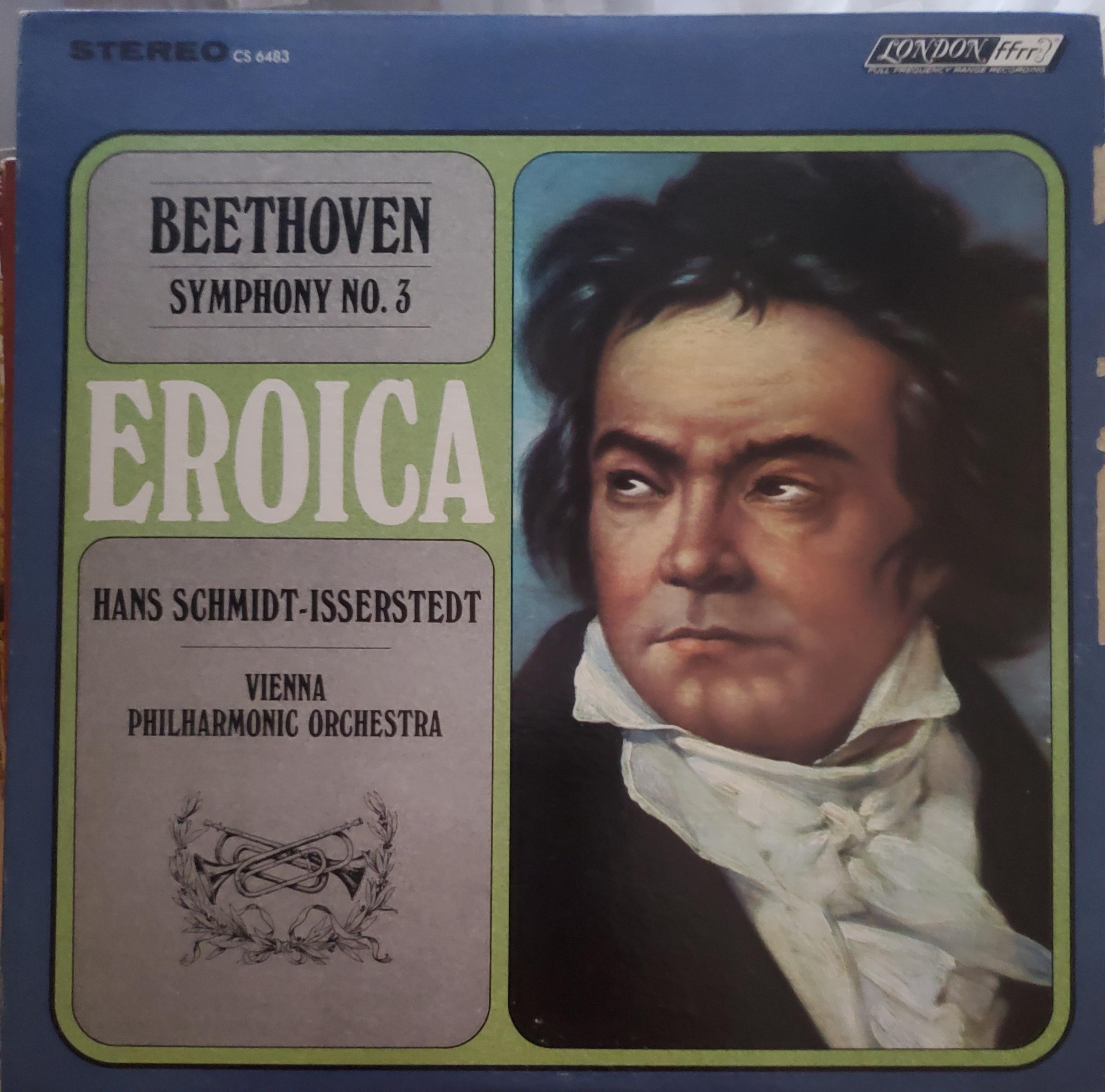 Beethoven Symphony No. 3, Eroica, Vintage Vinyl Record Album, Classical Music, Study Chill Music, Vienna Philharmonic Orchestra