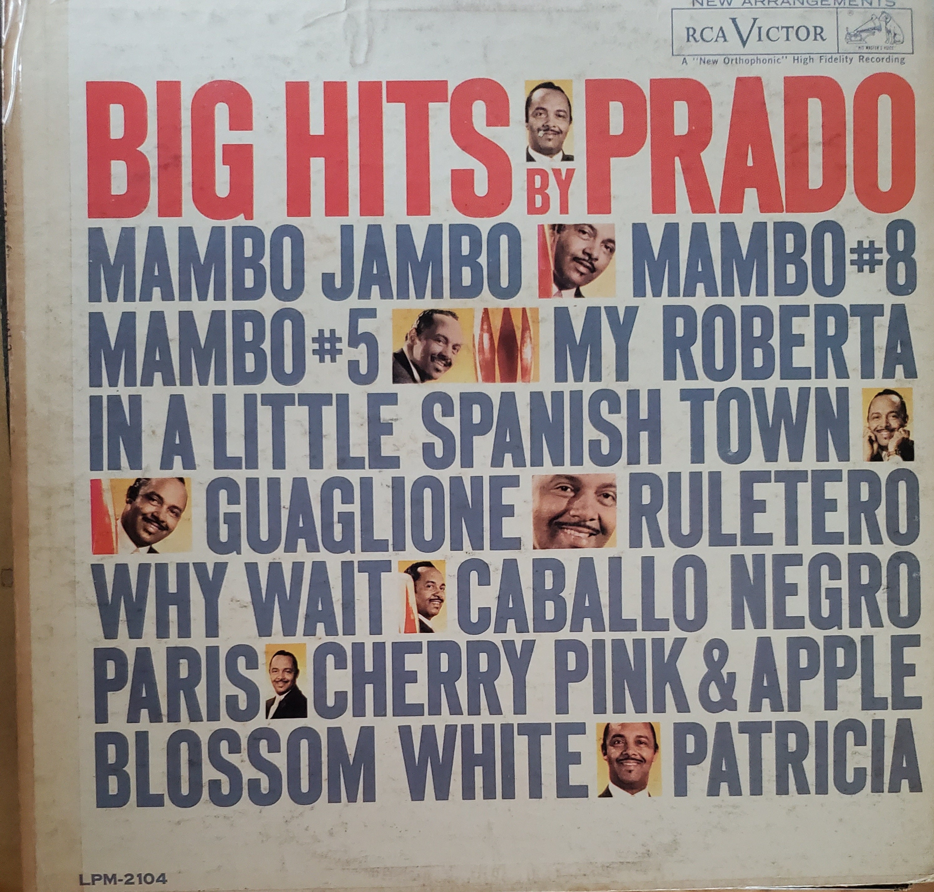 Perez Pardo, Big Hits by Prado, Vintage Record Album, Vinyl LP
