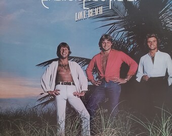 Emerson Lake & Palmer, Love Beach, Vintage Record Album, Vinyl LP, Classical and Progressive Rock Music, English Rock Band