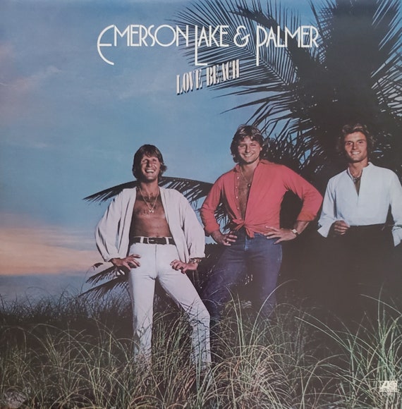 Emerson Lake & Palmer, Love Beach, Vintage Record Album, Vinyl LP