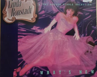Linda Ronstadt and the Nelson Riddle Orchestra, What's New, Vintage Record Album, Vinyl LP, Classic Popular Music 1940's, Torch Songs, Love