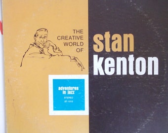 Stan Kenton, The Creative World of Stan Kenton, Vintage Record Album, Vinyl LP, Adventures in Jazz, Jazz Instrumental Music, Classic Jazz