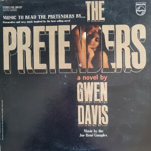 Joe Rene Complex, Music to Read the Pretenders by, Novel by Gwen Davis, Vintage Vinyl Record Album, Classic Soundtrack for a Book/Novel