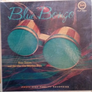 Rene Touzet and the Cha Cha Rhythm Boys, Blue Bongo, Vintage Record Album, Vinyl LP, Rare and Obscure, Popular Latino Classic Songs