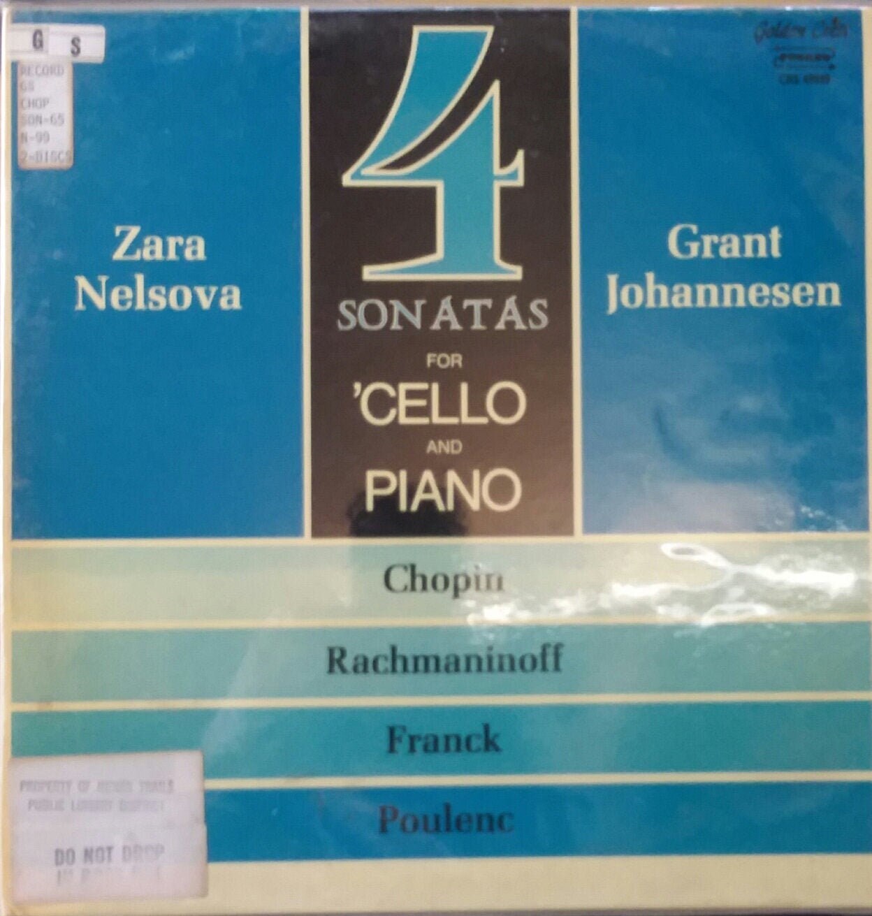 Zara Nelsova, Grant Johannesen, 4 Sonatas for 'cello and Piano, 2