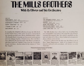 The Mills Brothers, Fortuosity, Vintage Record Album, Vinyl LP