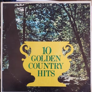 10 Golden Country Hits, Compilation Album with Original Songs and Artists, Vintage Vinyl Record Album, Classic Country Music
