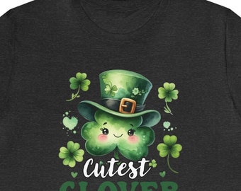 St Patricks Day Shirt, The Cutest Clover, Unisex Jersey Short Sleeve Tee, Teacher Nurse Shirt