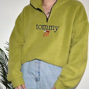 Tommy Hilfiger Vintage Tommy Girl Neon Green Pull Over Etsy