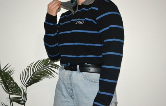 ASICS - Vintage Asics Long Sleeve Polo Shirt - Lon