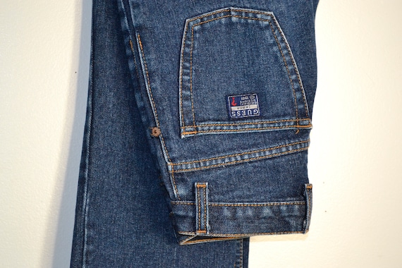 GUESS - Vintage High Waisted Guess Blue Jeans