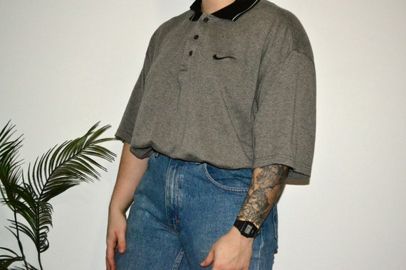 NIKE - Vintage Nike Collared Knit T Shirt / Vintag