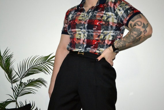 PHILIPP PLEIN - Vintage Philipp Plein Plaid Polo S